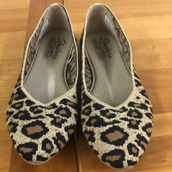 skechers animal print slip on